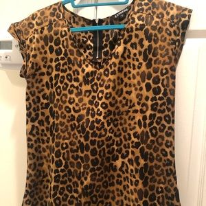 Leopard dressy top